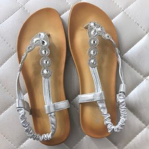 Diamond gladiator sandals